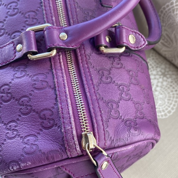 Gucci purple leather speedy. - Picture 4 of 16